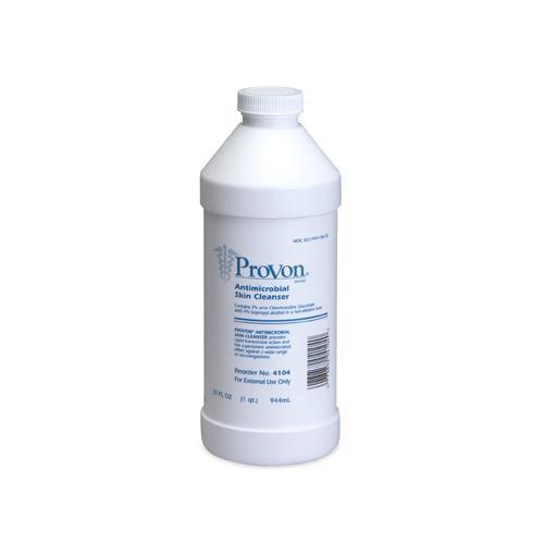 GOJO PROVON Antimicrobial Skin Cleanser with 2% CHG - 32 fl oz Bottle (use with 4298), 12/32OZ - 4104-12