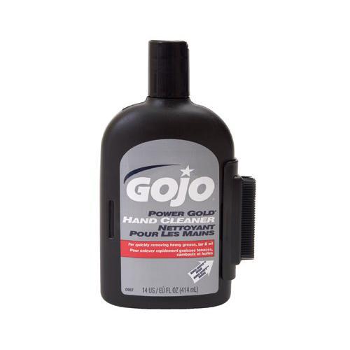 GOJO 14fl oz bottle power gold hand cleaner 12/14oz - 0987-12