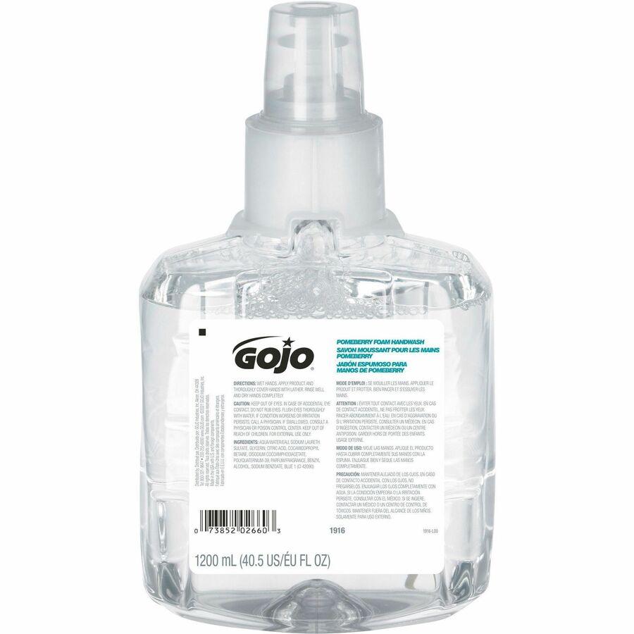GOJO Hand Soap: 1,200 mL Size, Requires Dispenser, LTX-12™, Pomegranate, 2 PK - 1916-02
