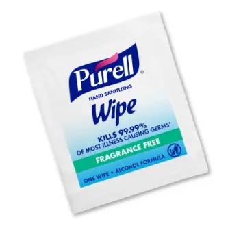 GOJO individually wrapped wipes 4000 count value packed case, Purell sanitizing hand wipes 4000ct - 9020-4M