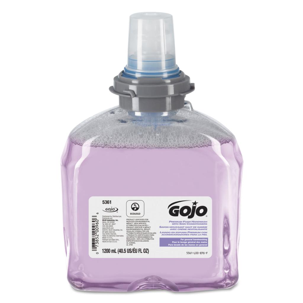 GOJO Premium foam handwash with skin conditioners touch free dispenser products 2/1200ml - 5361-02