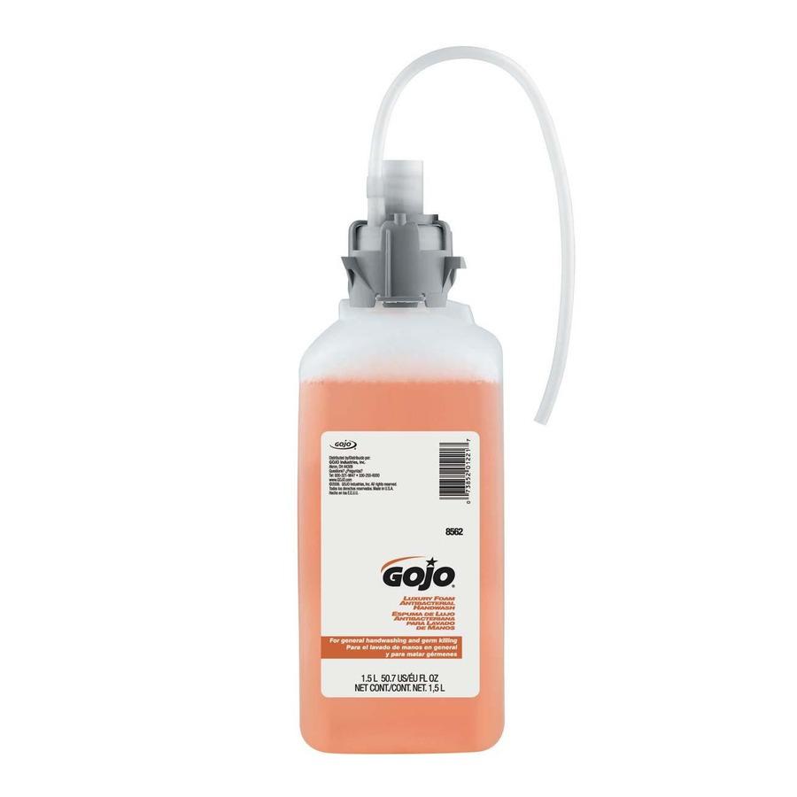 GOJO® Luxury Foam Antibacterial Handwash, 1500 mL Refill for GOJO® CX™ Dispenser. 2/case - 8562-02
