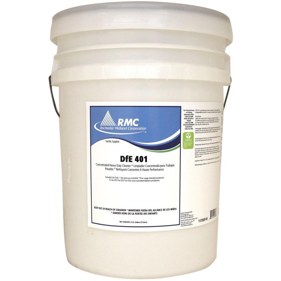 DFE 401 5 gal, Lemon Scent, Cleaner and Degreaser - 11792845