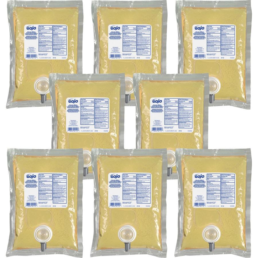 GOJO Ultra mild antimicrobial lotion soap with chloroxylenol NXT 1000ml lotion soap products 8/1000ml - 2112-08