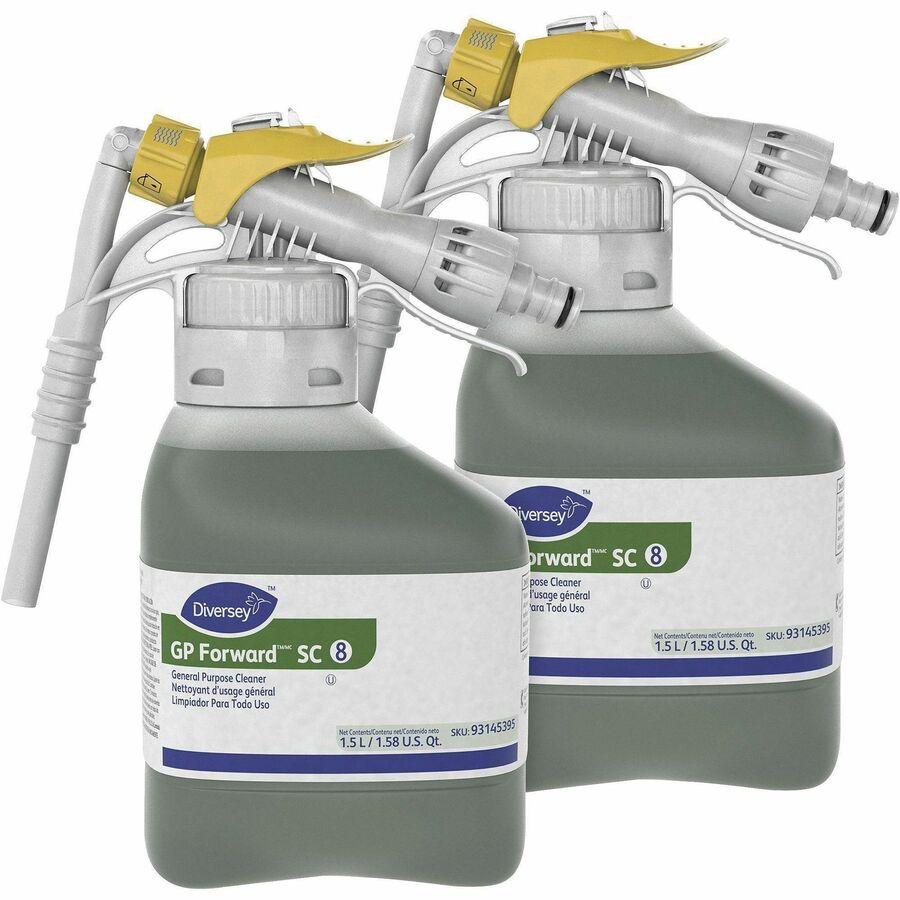 GP Forward General Purpose Liquid Floor Cleaner, 1.5L RTD Unit, Citrus, Opaque Green; 2/Case - 93145395
