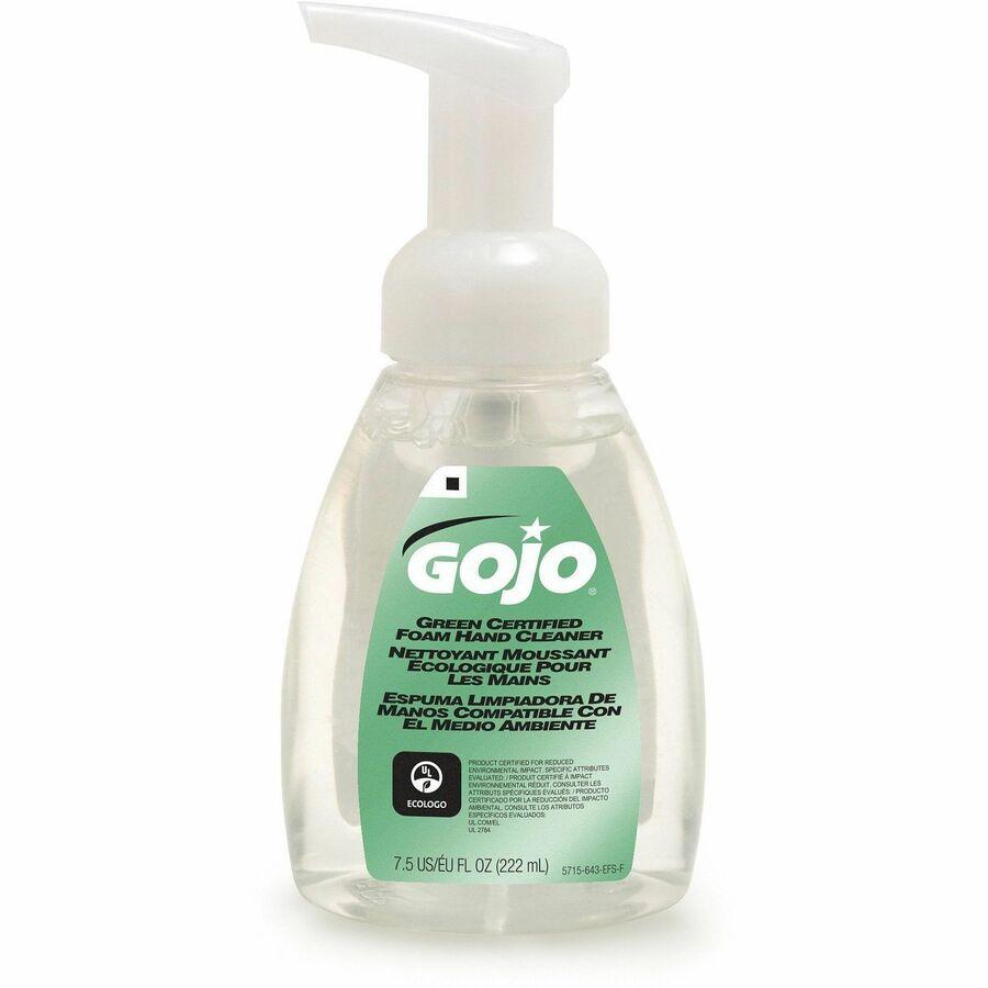 GOJO Green certified foam hand cleaner 7.5fl oz pump bottle table top foaming products 6/7.5oz - 5715-06